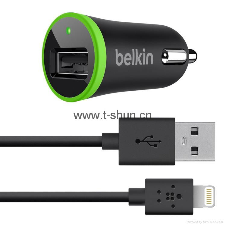 TSB1-06A Car Charger with Lightning to USB Cable ( 10 Watt/2.1 Amp )