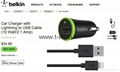 TSB1-06A Car Charger with Lightning to USB Cable ( 10 Watt/2.1 Amp ) 2