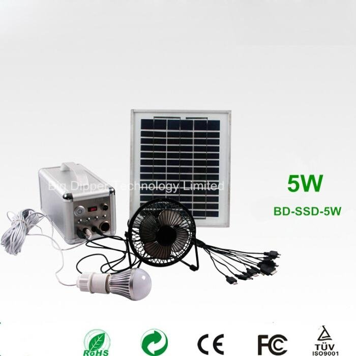 Solar Charger with LED Light SSD-5W-20W