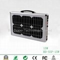 15W Ultra-Thin Portable Solar Power System with  LED Lighting 3