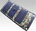 5W foldable solar charger panel for mobile phones and smart devices