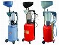 Wheel-monted used oil collection and