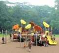 Plastic slide playground