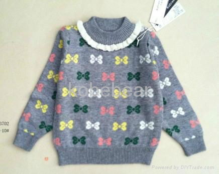 children sweater bowknot girl 2