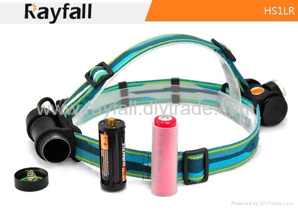 Rayfall HS1LR R4 18650 battery Rechargeable Cree led headlamp  2