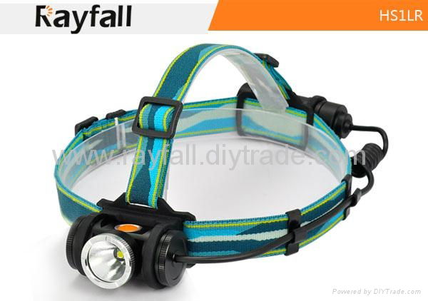 Rayfall HS1LR R4 18650 battery Rechargeable Cree led headlamp  5