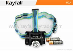 Rayfall H2A 2*AA R4 Cree led headlamp waterproof 