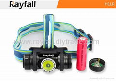 Rayfall H1LR R4 18650 battery waterproof Cree led headlamp