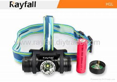 Rayfall H1L 557 lumens battery Rechargeable headlamp cree led headlamp