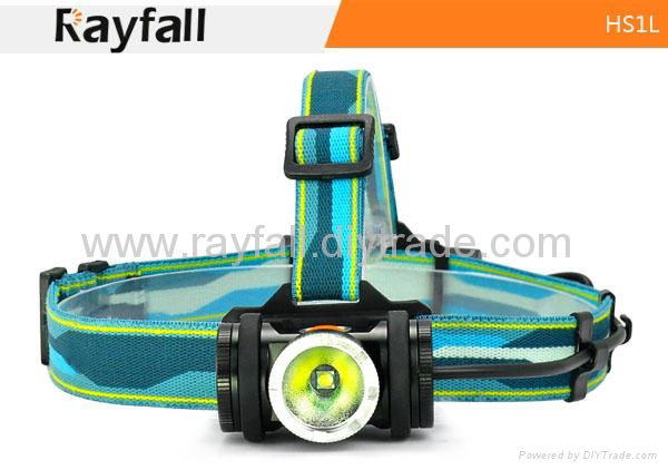 Rayfall HS1L CE 550 lumens waterproof Recharge Cree led headlamp  4