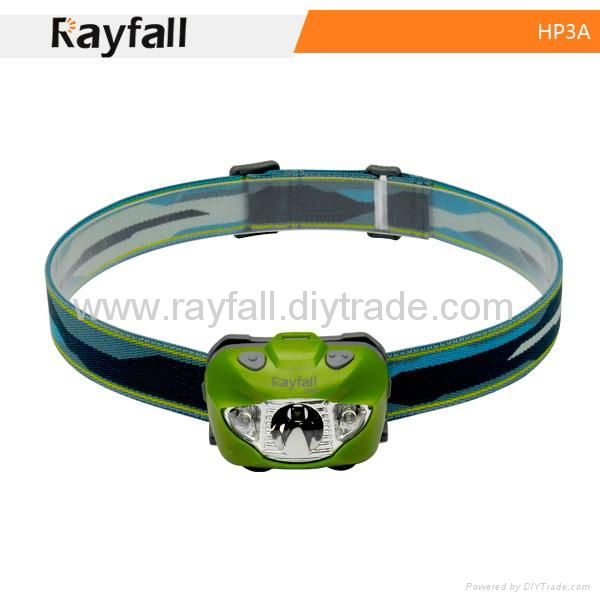 Rayfall HP3A CE approved headlamp Plastic waterproof cree led headlamp  3