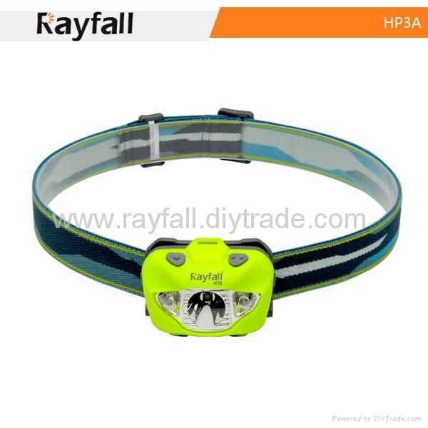 Rayfall HP3A CE approved headlamp Plastic waterproof cree led headlamp  4