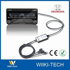 iPod Car MP3 Adapter for OEM Car Radio, Support AUX In for Honda