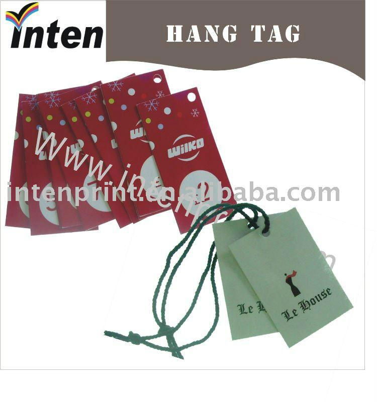 printing string hang tag manufacture