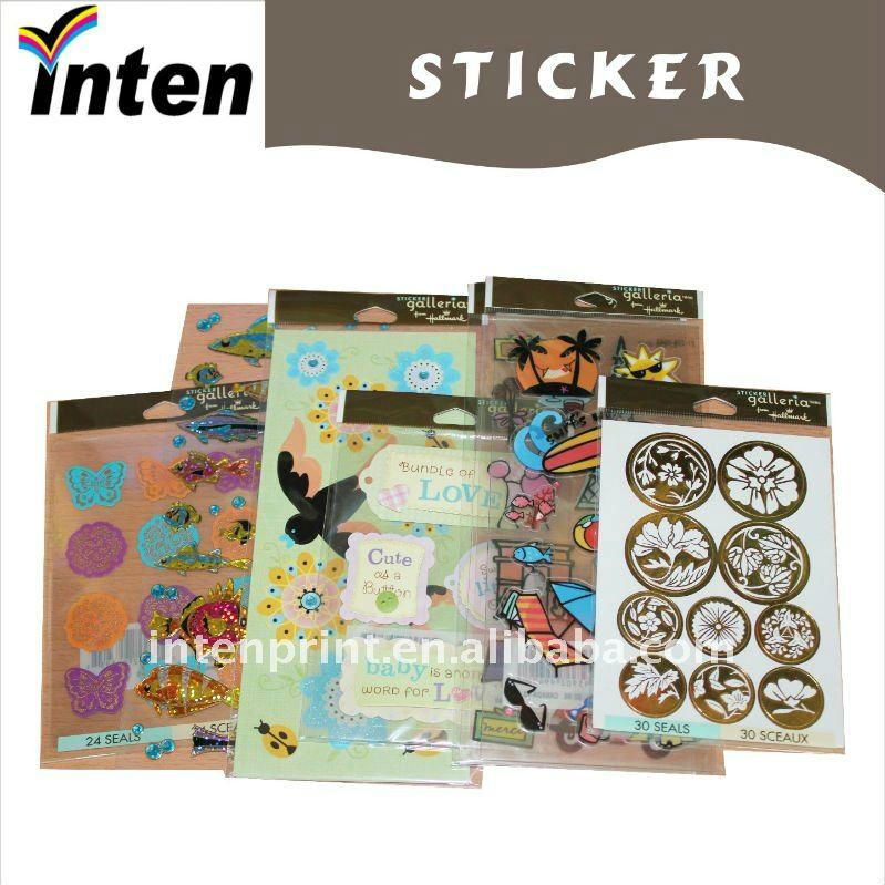printed adhesive labels with color card 4