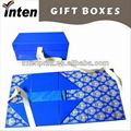 rigid folding paper shoe box with ribbon 1