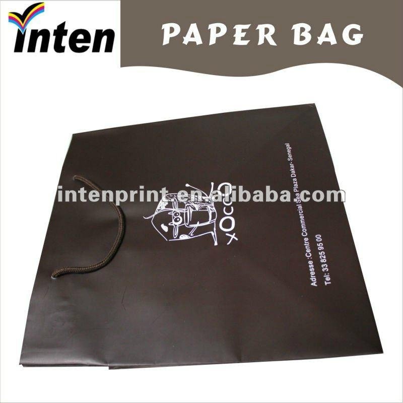 pp rope handle chocolate bag with logo printing