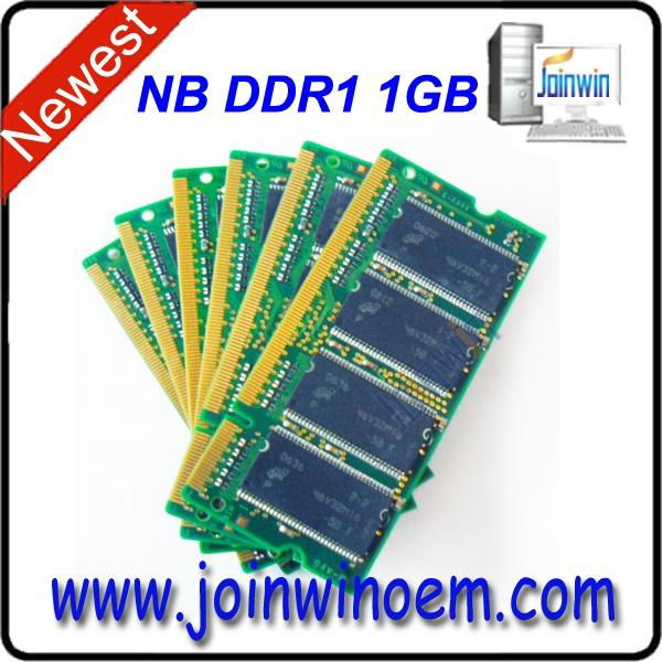 China motherboards ram memory 64mb*8 ddr1 1gb laptop with ETT chips