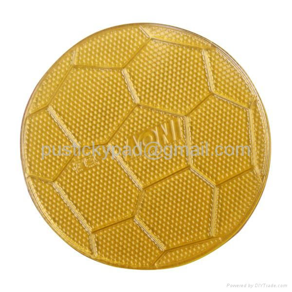 New Arrival football style PU gel sticky car anti slip pad 4