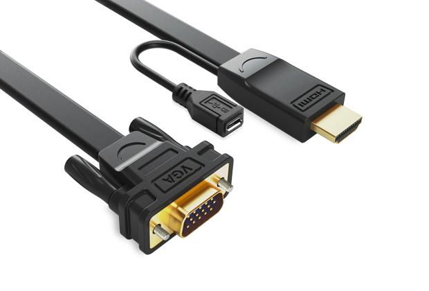 HDMI to VGA converter flat cable Chipset in HDMI connector