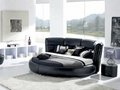 2014 latest design leather beds  3