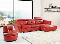 Living room furniture Modern Leather Sofa 