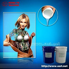 Liquid platinum cure silicone rubber for