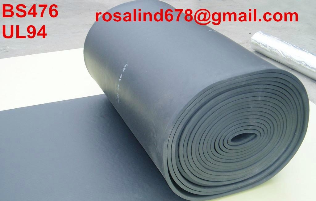 NBR/PVC self-adhesive self seal air duct rubber foam insulation sheet 2