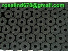 one side alumium foil closed cell self seal air duct rubber foam insulation roll