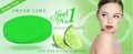 Jeel No.1 Beauty Soap Lime Fresh Fragrance