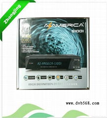 2014 New Products Azamerica S1001 Full HD Satellite Receiver Nagra 3