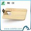 wood 4gb usb card flash drive