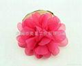 Chiffon flower head flower corsage shoes