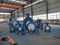 Triple eccentric flange type metal sealed butterfly valve 2