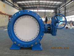 Flange rubber sealed butterfly valve