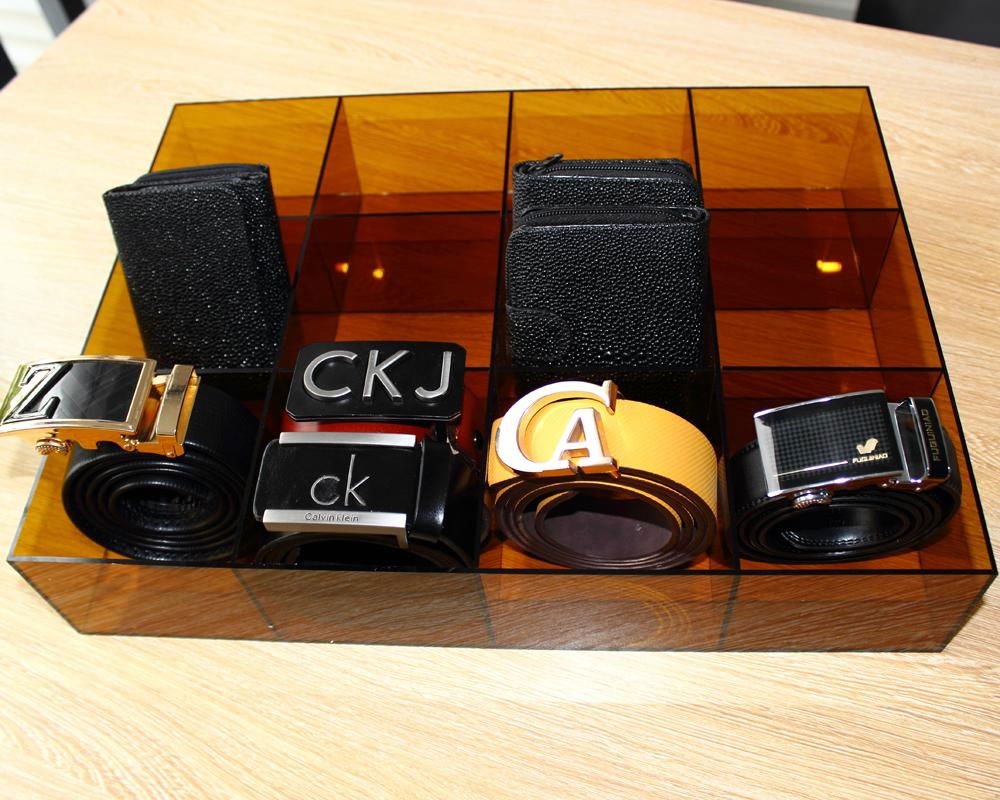 High acrylic tie or belt  storage box 4