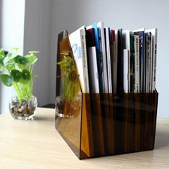 Acrylic document storage rack