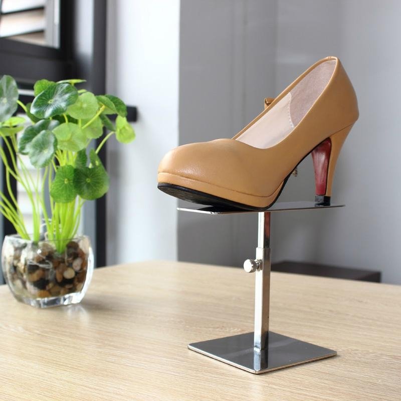 Stainless steel shoes display stand