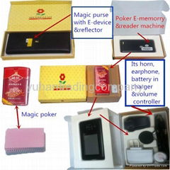 Magic poker E-memory&reader machine set