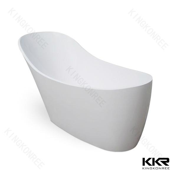 Stunning design freestanding solid surface bathtub 