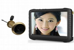 5.8G Wireless Door Peephole Camera with DVR(No-interference frequency,100m range