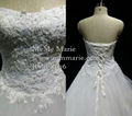 A Line Wedding Dress Sweetheart Applique Lace Brial Gown 2