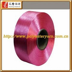 100 polyester dope dyed FDY stock a lot yarn