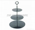 3tier tempered glass cake plate 2