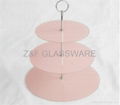 3tier tempered glass cake plate 5