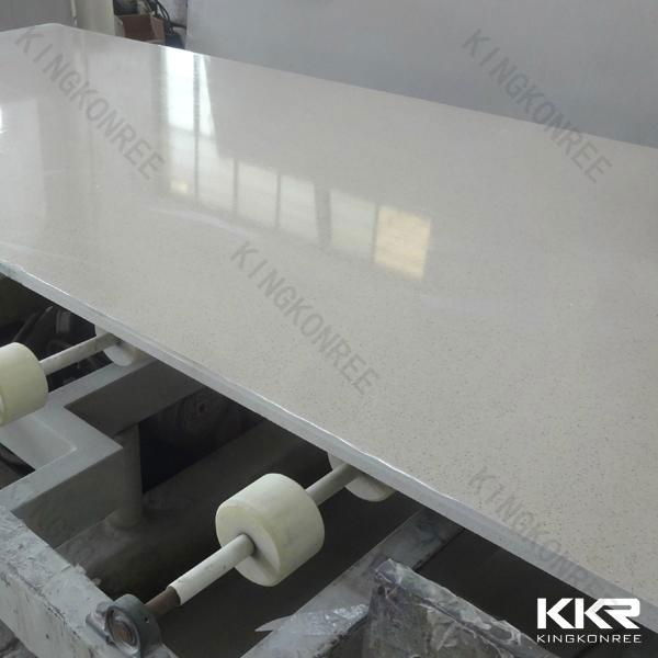 Building Material Pure White Artificial Quartz Stone Slab 4