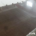 SGS Approval Brown Quartz Stone Slab For Kitchen Countertop 1