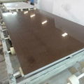 SGS Approval Brown Quartz Stone Slab For Kitchen Countertop 2