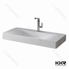 Wholesale Contemporary Unique Composite Acrylic Solid Surface Bathroom Sinks