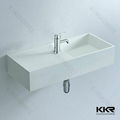 Wholesale Contemporary Unique Composite Acrylic Solid Surface Bathroom Sinks 2